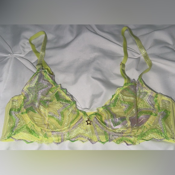 Savage x Fenty Shining Star embroidered unlined demi bralette - Picture 4 of 7